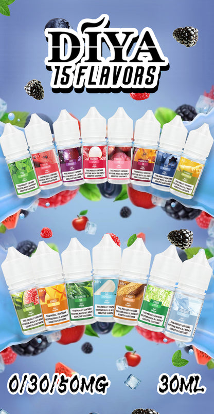 DIYA叮啞 電子菸油 小瓶油 30ml-0/50mg 臺灣現貨