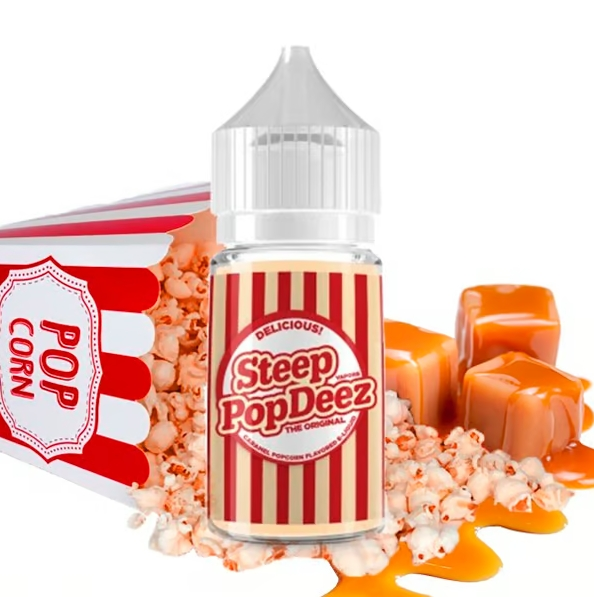 Steep popDeez 焦糖奶油爆米花 電子菸油 小瓶油 30ml/50mg
