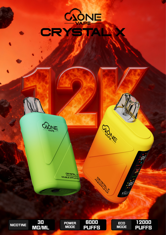 AONE VAPE CRYSTAL X 水晶2代 12000口 大容量拋棄式電子菸