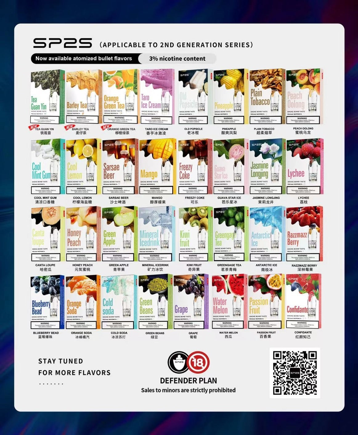 Sp2s思博瑞煙彈 透明霧化倉 三顆一盒 通用一代主機煙桿