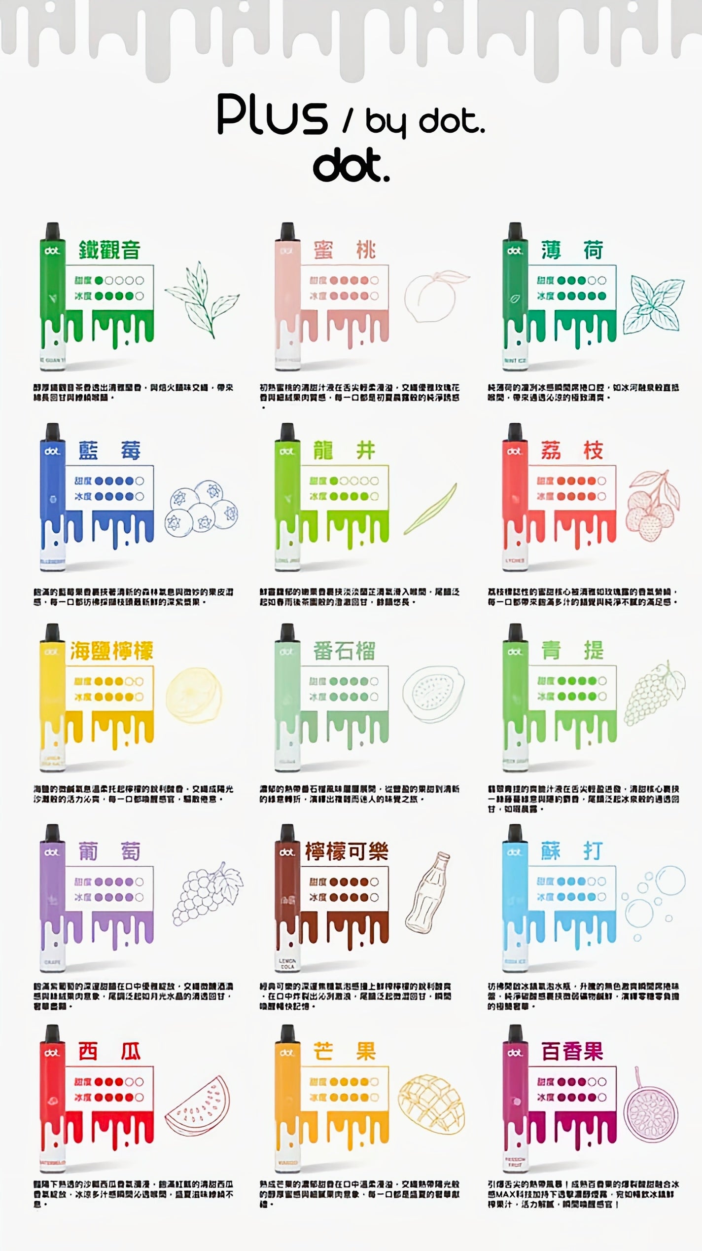Dotplus 佩特里 拋棄式/一次性菸 8000口 多種口味選擇