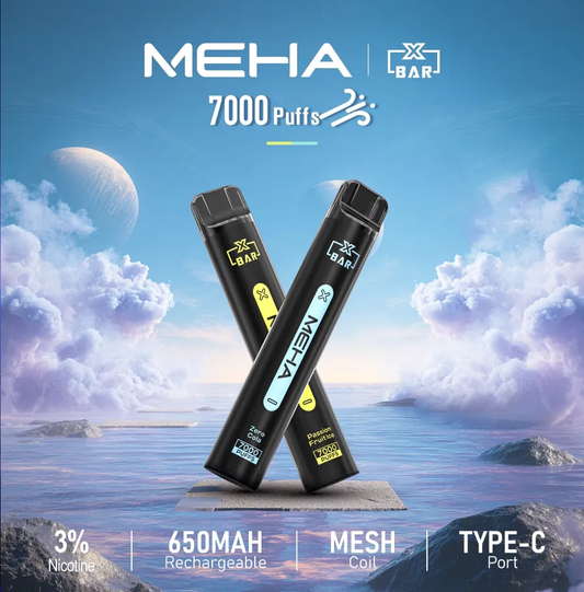 MEHA XBAR 魅嗨 小黑條拋棄式 7000口 一次性菸